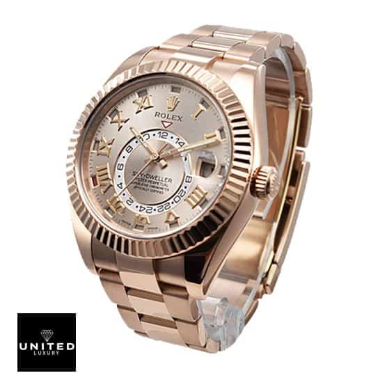 rolthtex Sky-Dweller Pink Gold 326935-0004 Oyster Replica