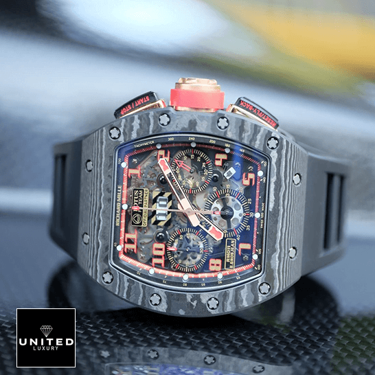 Richthtard Mithtlle  RM011 Romain Lotus Rose Gold Replica crown / push button