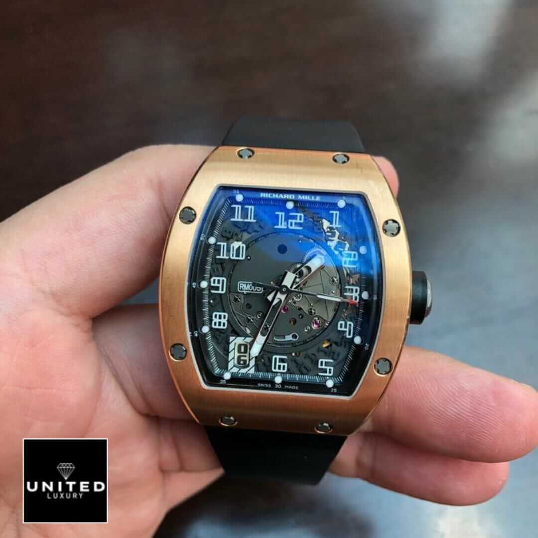 Richthtard Mithtlle RM 005 "Automatic" Masterpiece Replica Yeni Proje 4 11 Richthtard Mithtlle RM055 Bubba Watson Replica on the hand