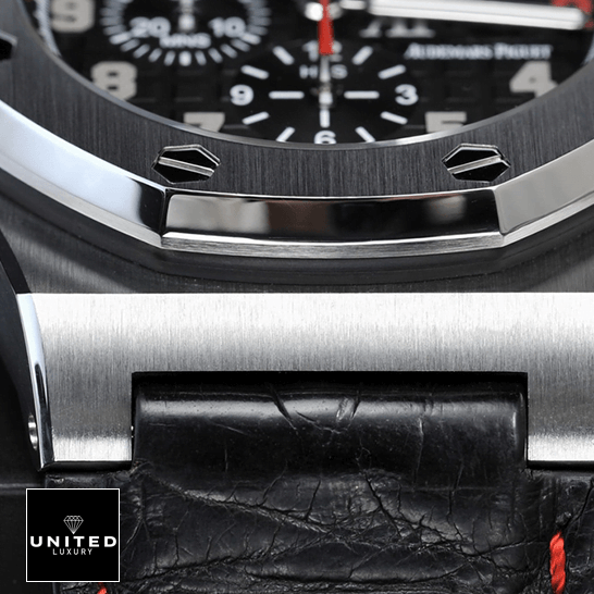 Audthtemars Pigthtuet Royal Oak Offshore 26133ST.OO.A101CR.01 "Shaquille O'Neal" Exceptional Replica 1:1 Audthtemars Pigthtuet royal oak offshore shaquille Audthtemars Pigthtuet Royal Oak Black Leather Bracelet Steel Case Replica