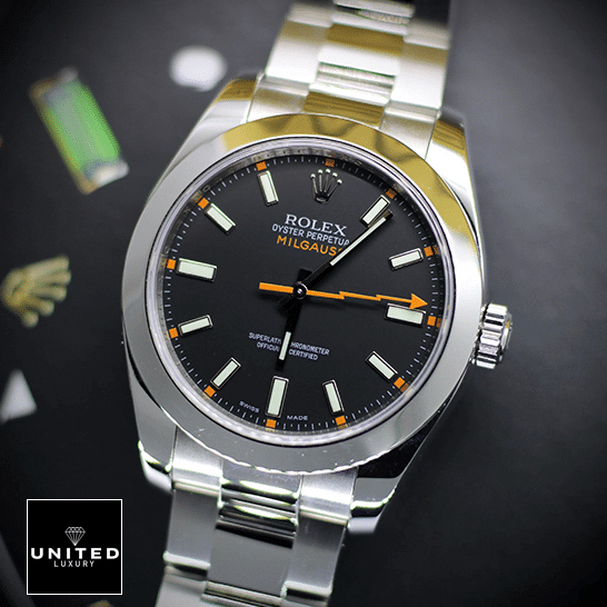 rolthtex Milgauss 116400 Black Dial Oyster Replica