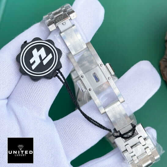 Audthtemars Pigthtuet Royal Oak "Jumbo" Extra-Thin 16202ST "Green Dial" First-Class Clone ap green dial jumbo clasp