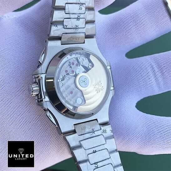 pathttek Philithtppe Stainless Steel Case Replica upside view