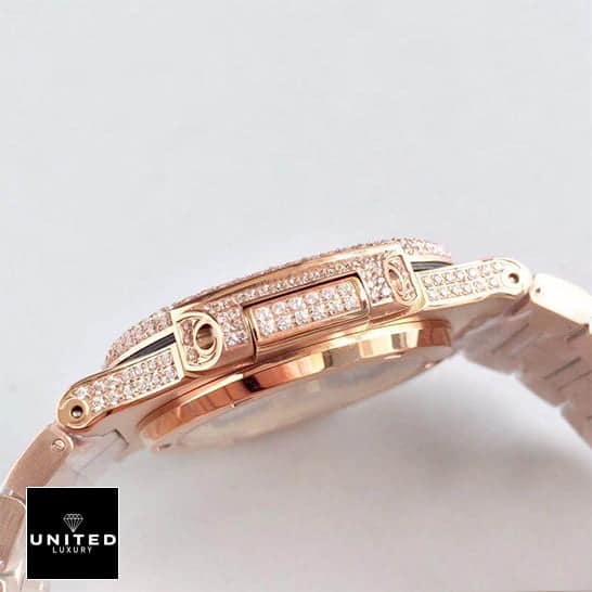 pathttek Philithtppe nautilus 5719/10G-010 diamond replica side view