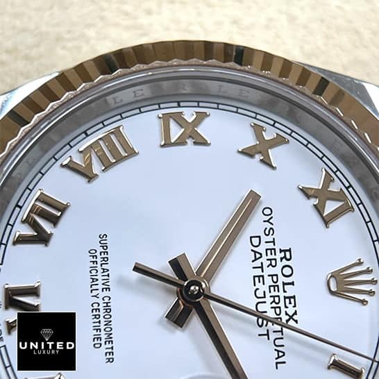 rolthtex Datejust 36 White Roman Replica