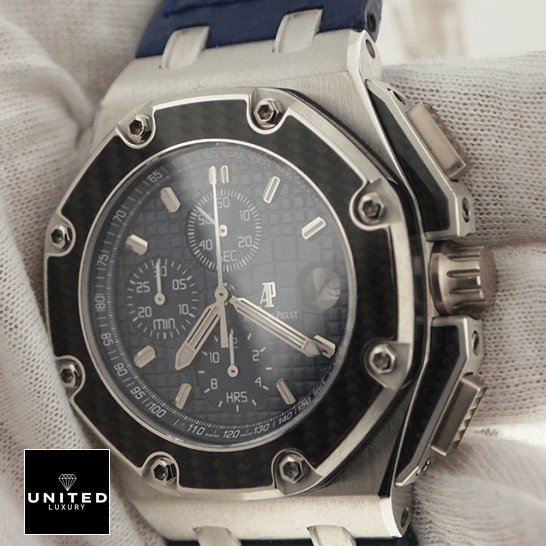 Audthtemars Pigthtuet 26030PO.OO_.D021IN.01 Blue Dial Replica Crown / Push Button