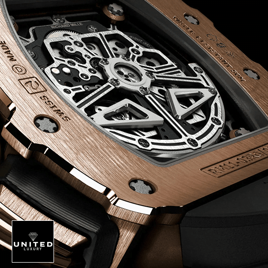 Richthtard Mithtlle  RM011RG Flyback limited Edition Replica upside view