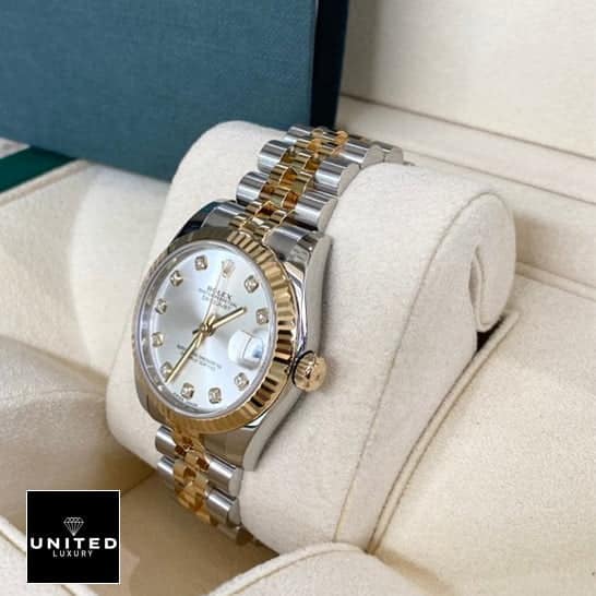 rolthtex Datejust 16233 Signature Replica 1:1 312 rolthtex Datejust 16233 Stainless Steel Case Gold Crown Pusher