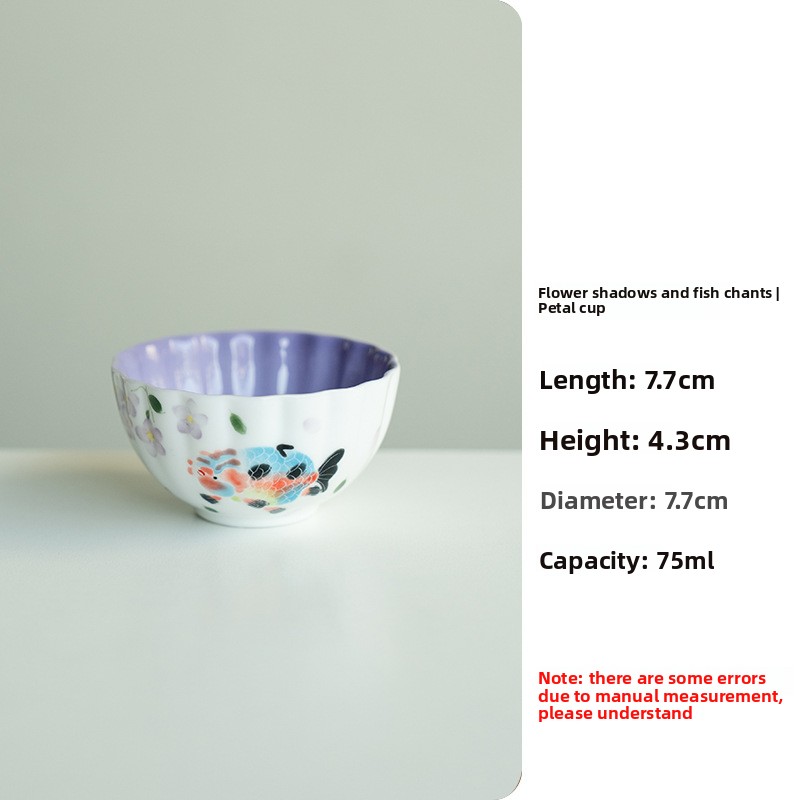 Hand-painted Colorful Goldfish Teapot Set