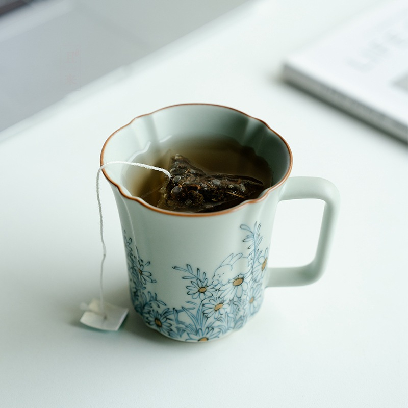 Ru Kiln Ceramic Tea Cup Coffee Cup