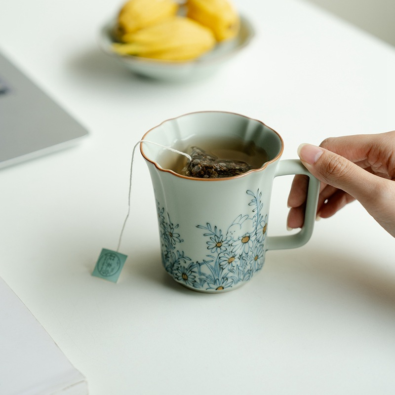 Ru Kiln Ceramic Tea Cup Coffee Cup