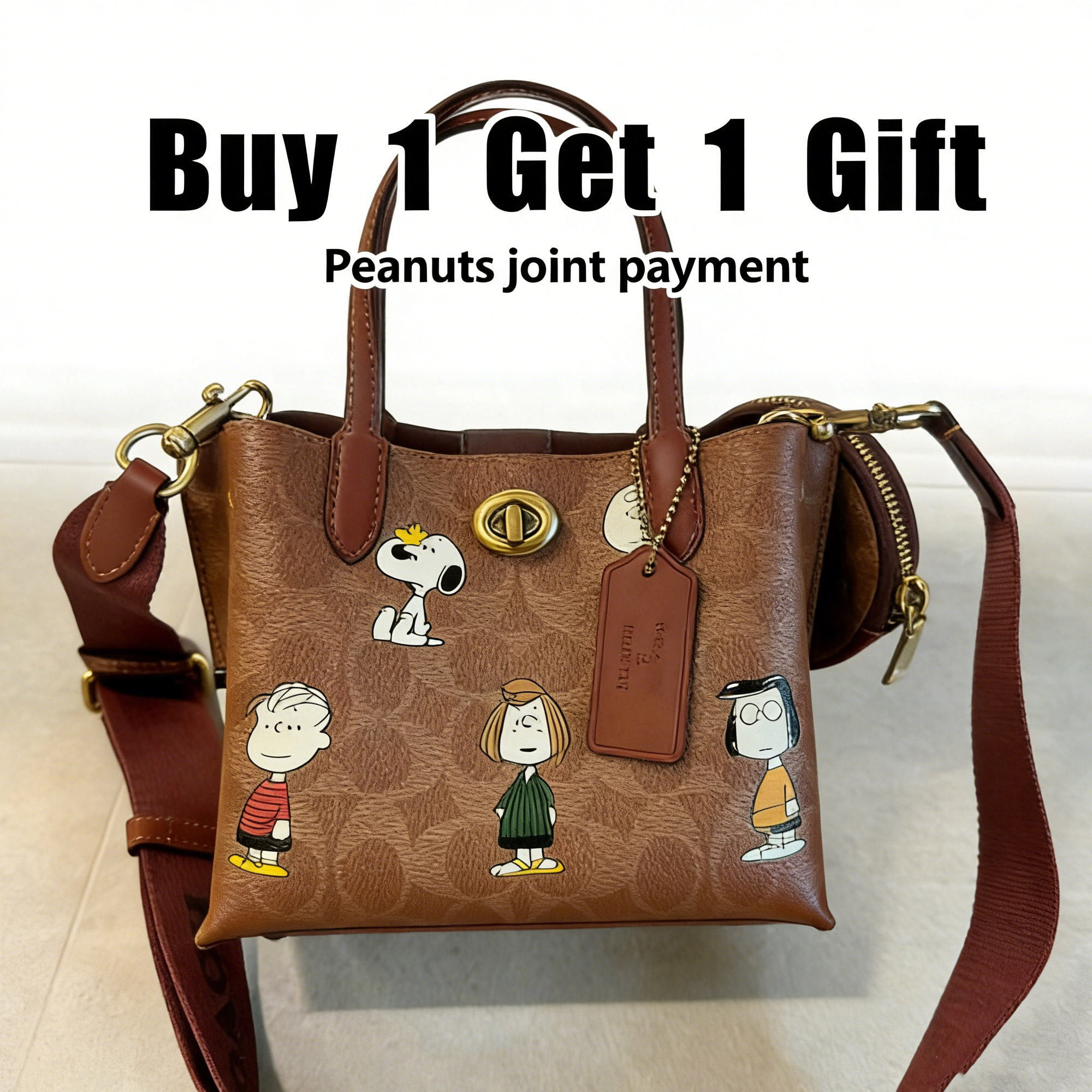 Mini vintage cartoon tote bag for women, cute small handbag for everyday use