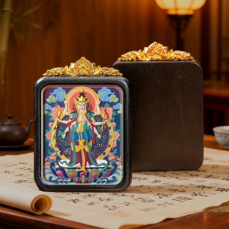 Collection of Painted Thangka Pendants