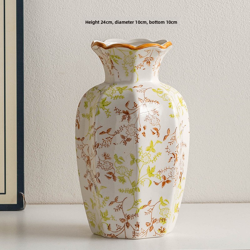 Blue and White Porcelain Vintage Ceramic Vase