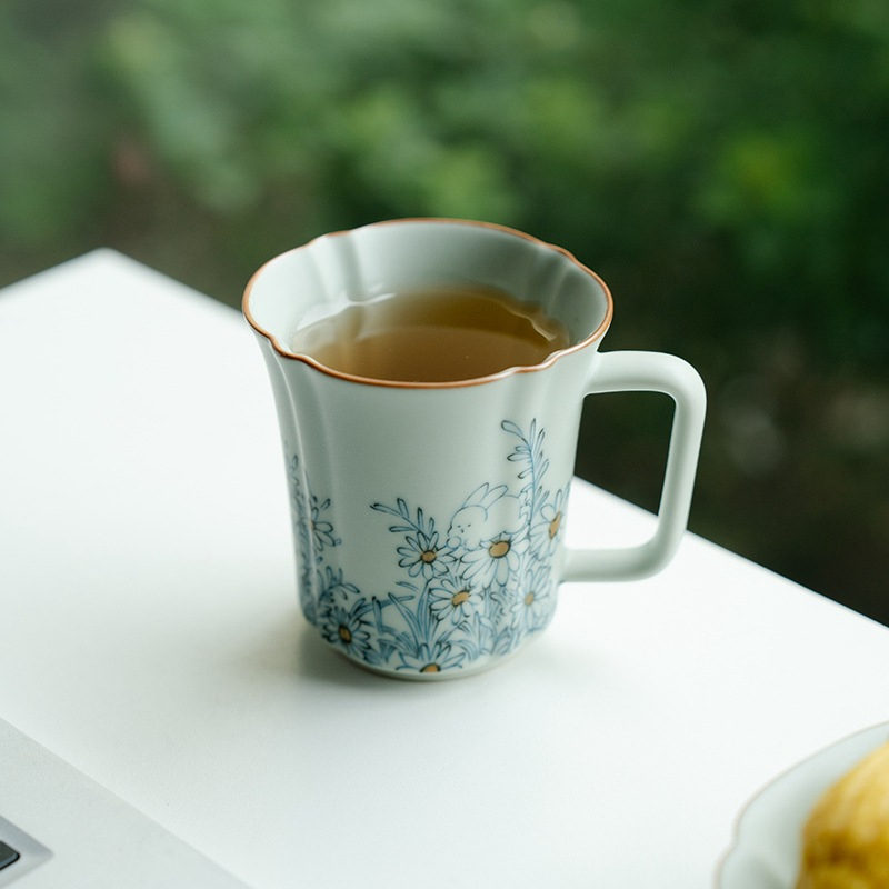 Ru Kiln Ceramic Tea Cup Coffee Cup