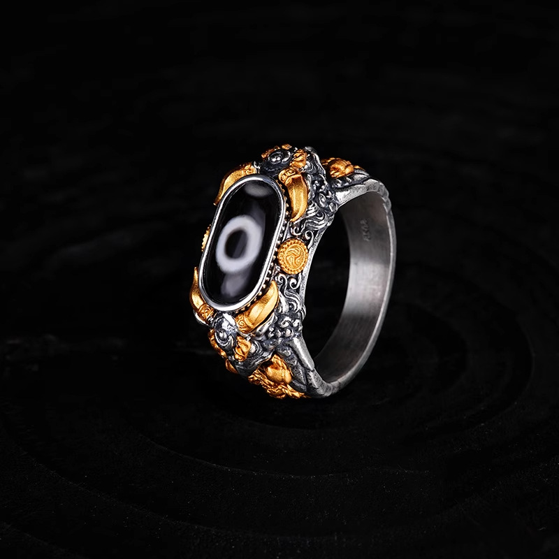 Sky Eye Bead Great Bird of Prey Series Ring