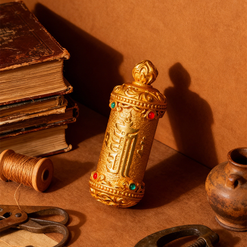 Hand-painted Rubbing Pendant Tibetan Thangka