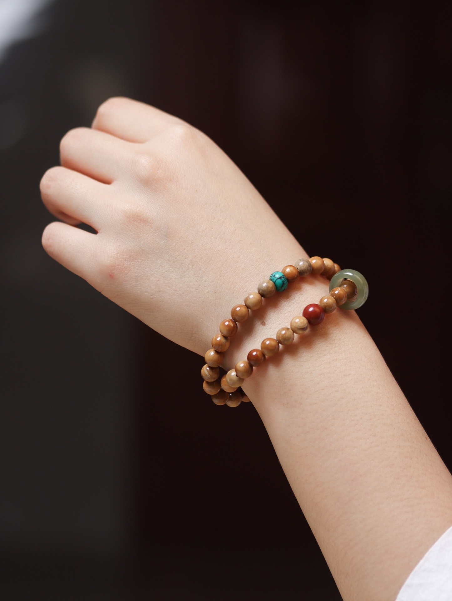 Natural Cook Demon Flower Prayer Beads