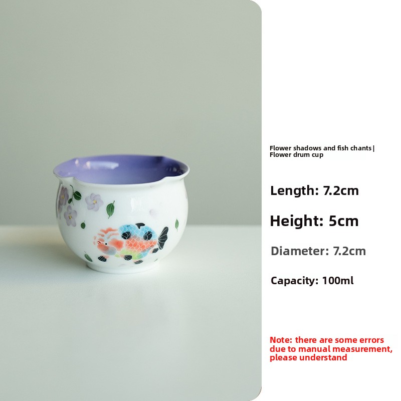 Hand-painted Colorful Goldfish Teapot Set