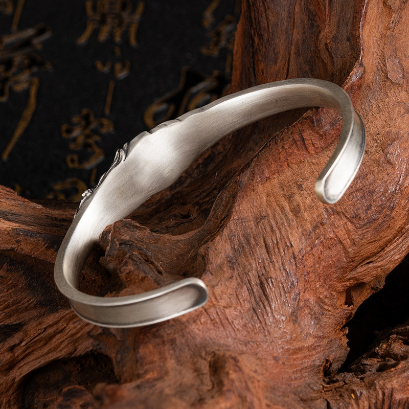 Tibetan Pure Silver Zaki Ram Bracelet