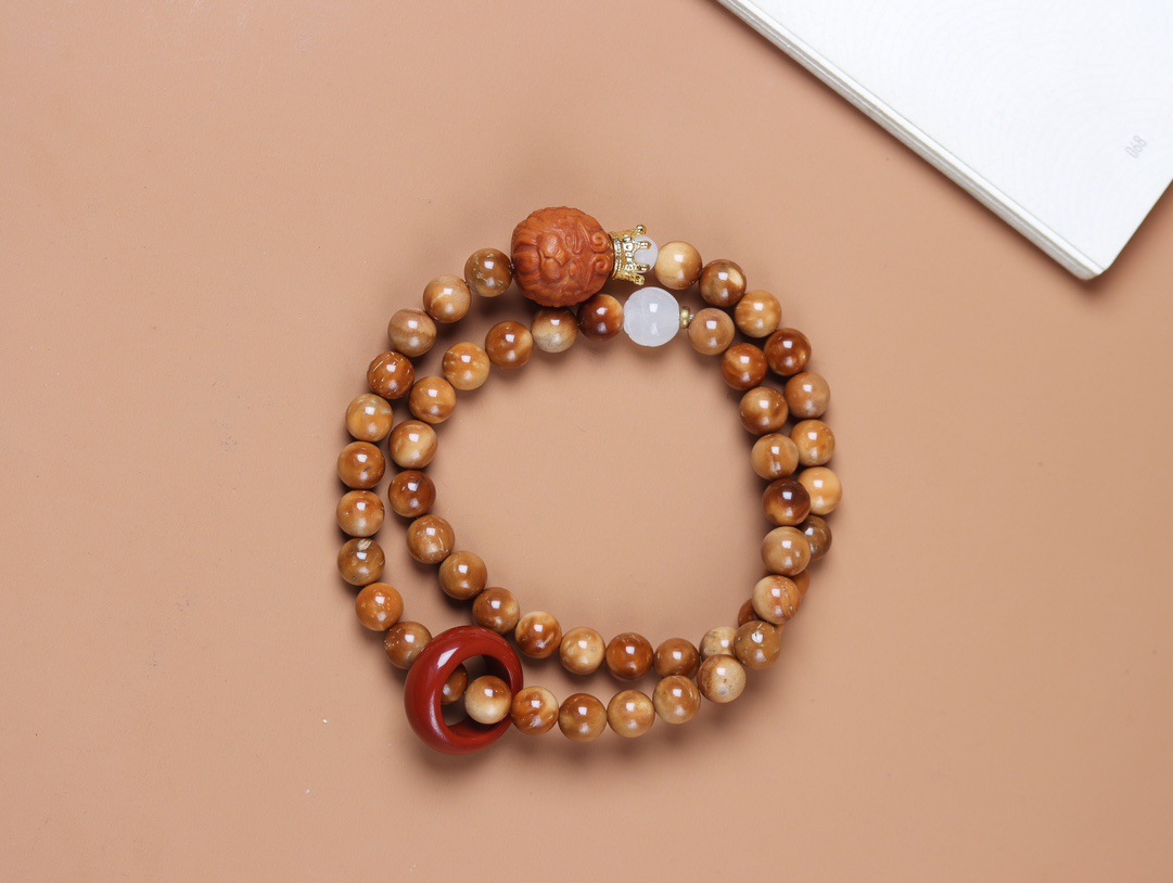 Natural Cook Demon Flower Prayer Beads