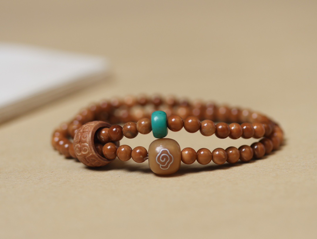 Natural Cook Demon Flower Prayer Beads