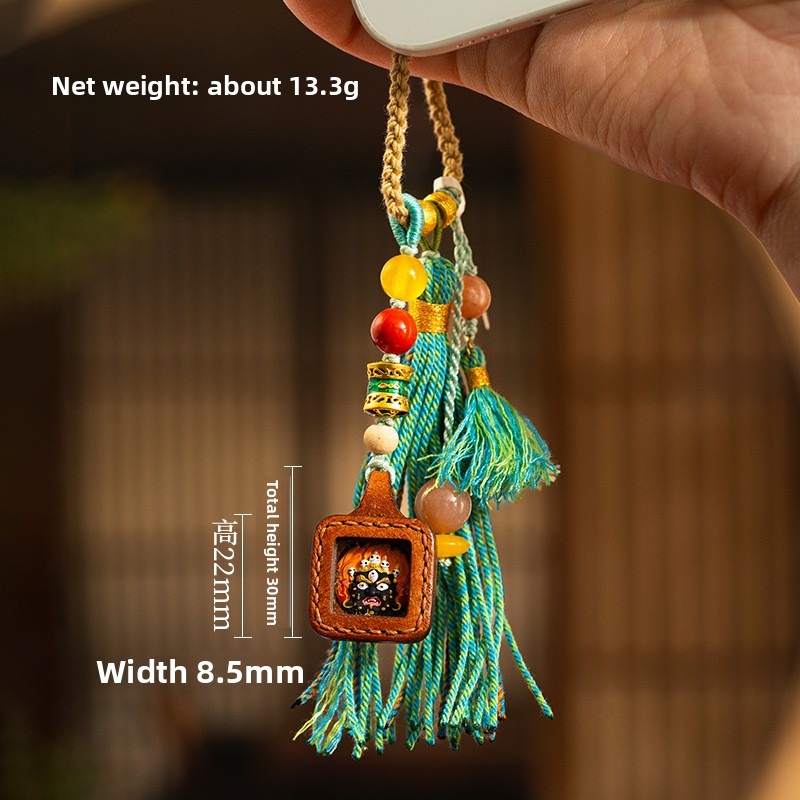 Hand-painted Thangka Bag Hanging Keychain