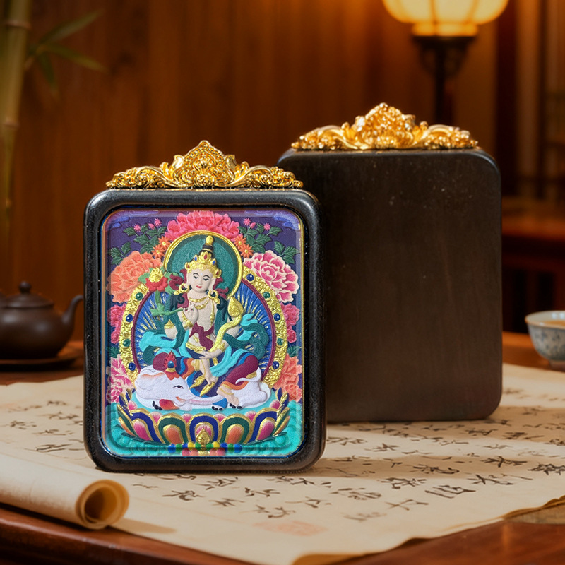 Collection of Painted Thangka Pendants