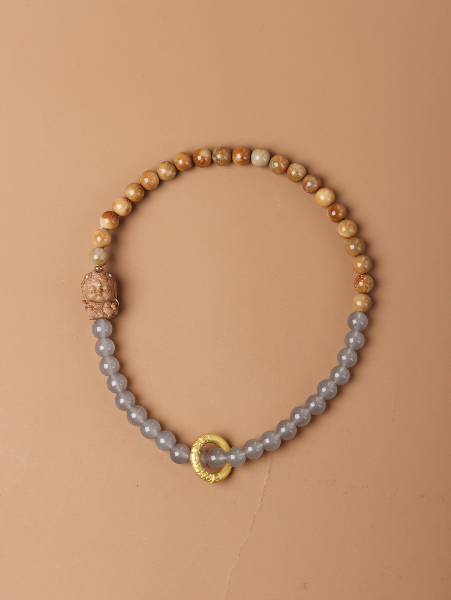 Natural Cook Demon Flower Prayer Beads