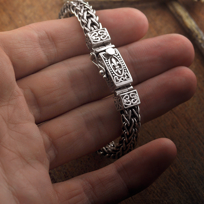 Hand-woven Silver Bracelet