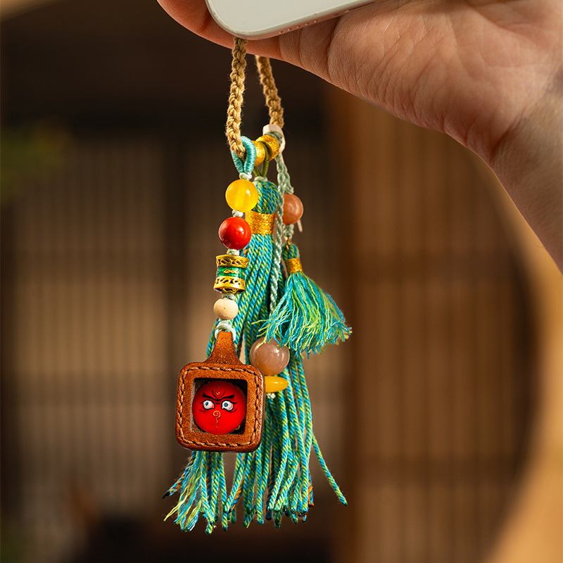 Hand-painted Thangka Bag Hanging Keychain