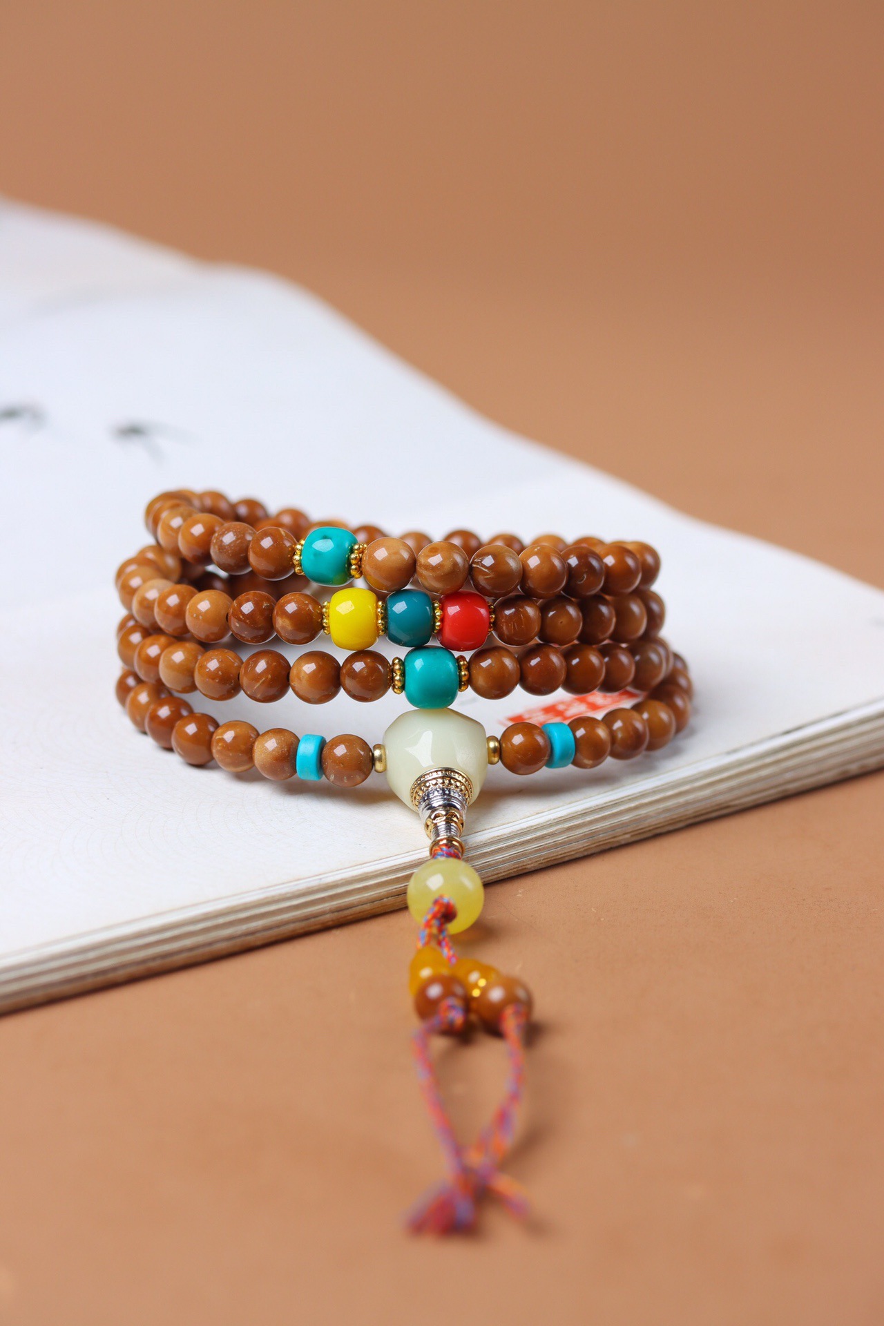 Natural Cook Demon Flower Prayer Beads