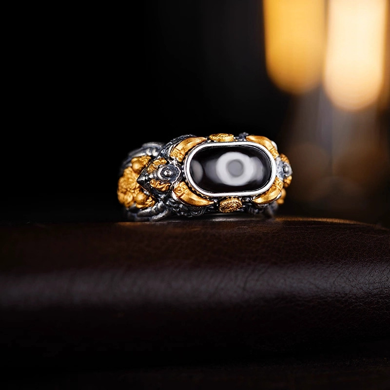 Sky Eye Bead Great Bird of Prey Series Ring