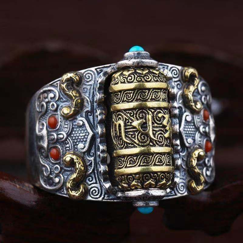 Tibetan Six-Word Mantra Ring