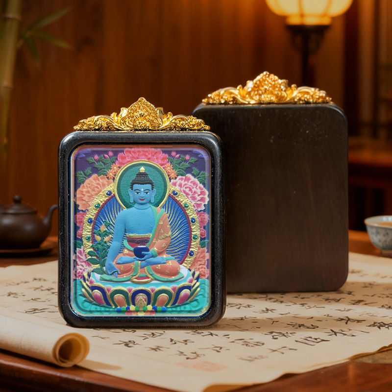 Collection of Painted Thangka Pendants