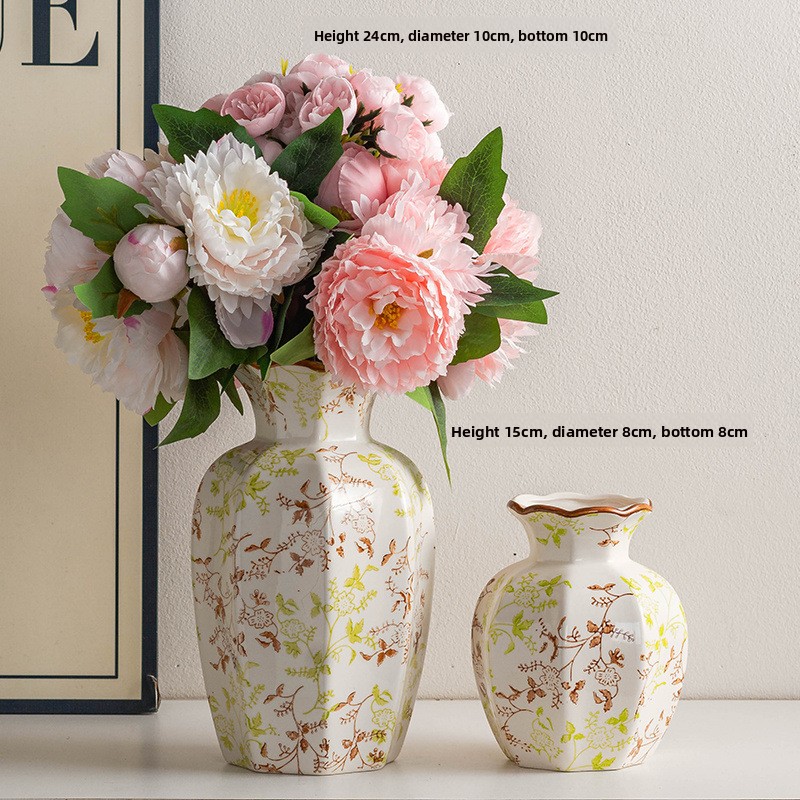 Blue and White Porcelain Vintage Ceramic Vase