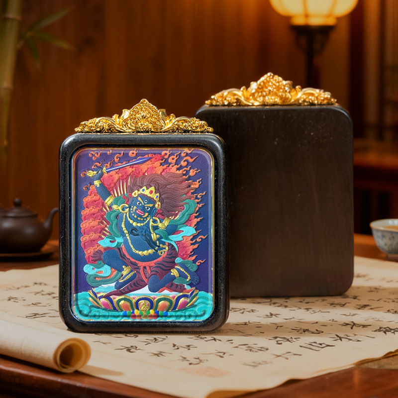 Collection of Painted Thangka Pendants