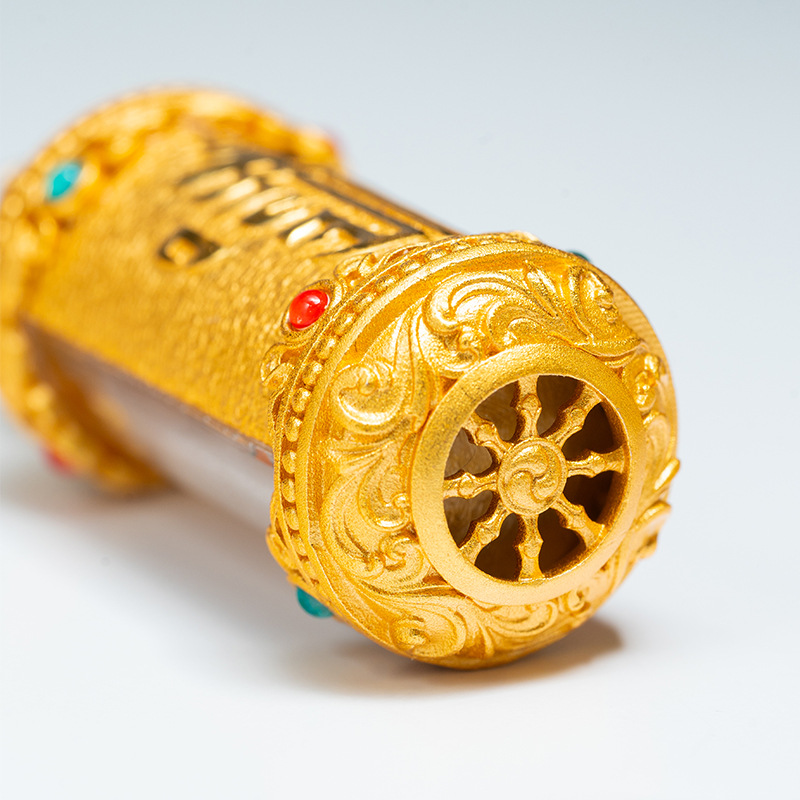 Hand-painted Rubbing Pendant Tibetan Thangka