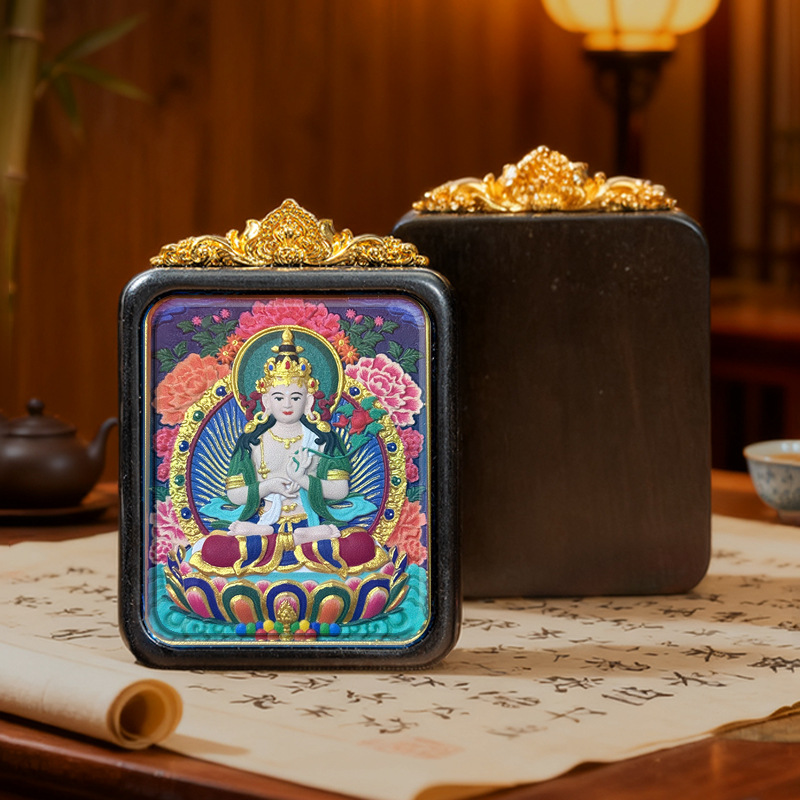 Collection of Painted Thangka Pendants