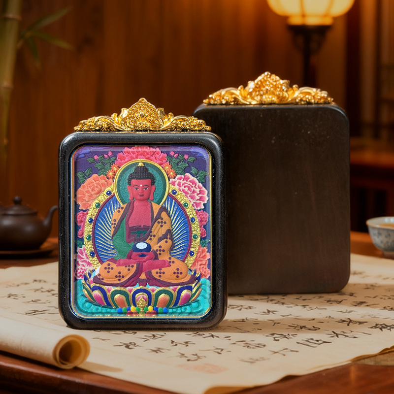 Collection of Painted Thangka Pendants