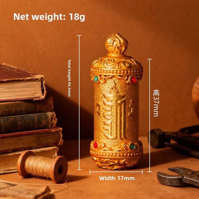 Hand-painted Rubbing Pendant Tibetan Thangka