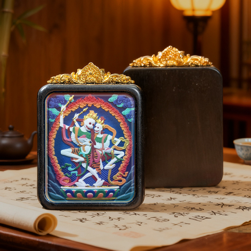 Collection of Painted Thangka Pendants