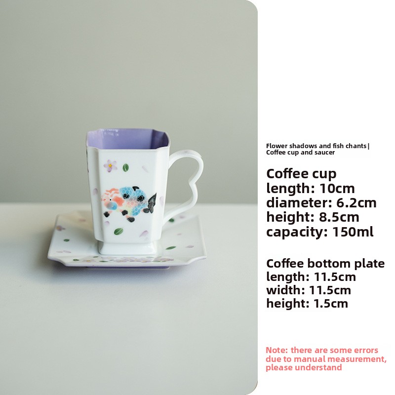 Hand-painted Colorful Goldfish Teapot Set