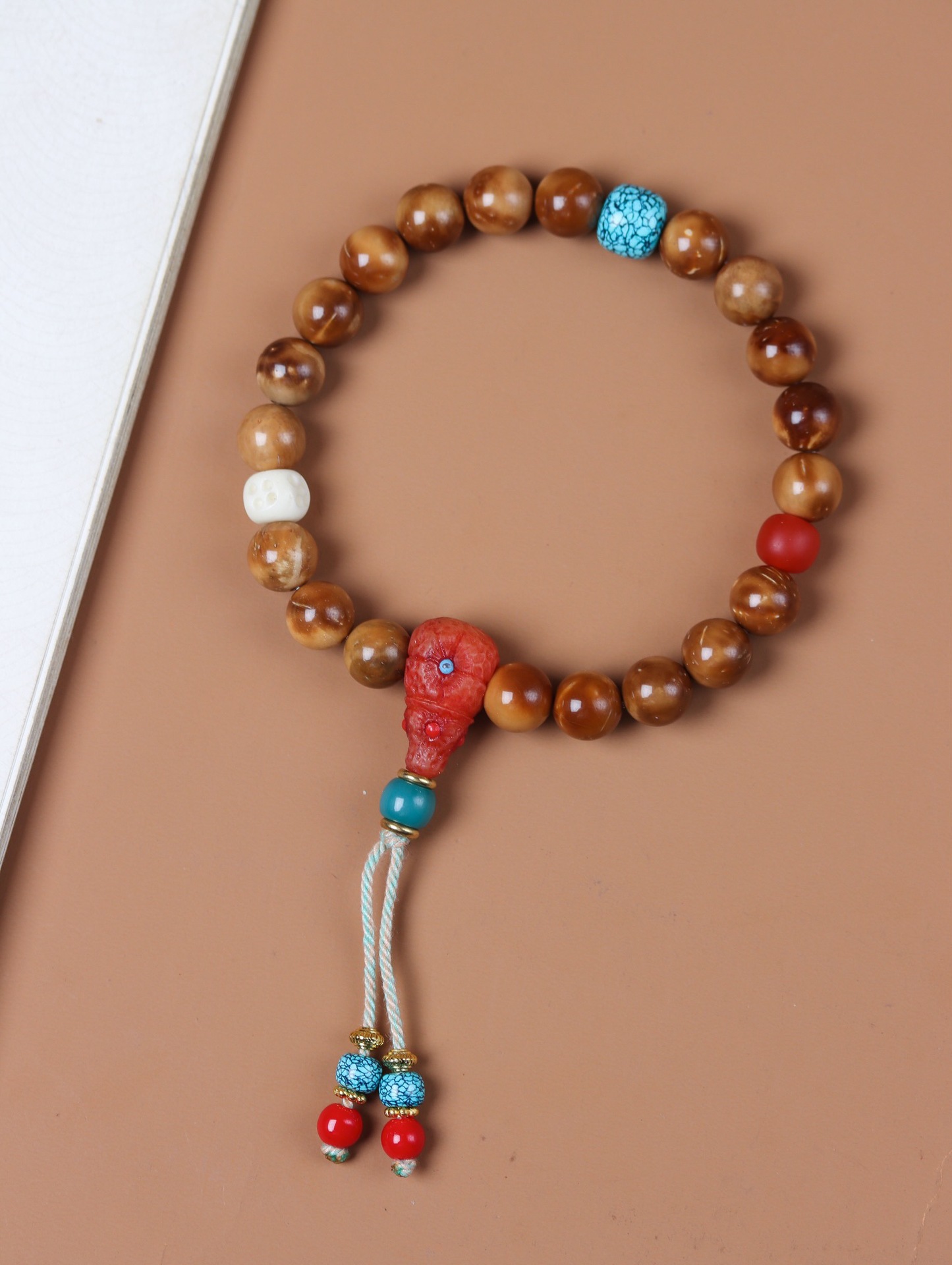 Natural Cook Demon Flower Prayer Beads