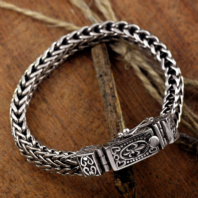 Hand-woven Silver Bracelet