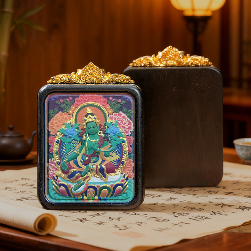 Collection of Painted Thangka Pendants