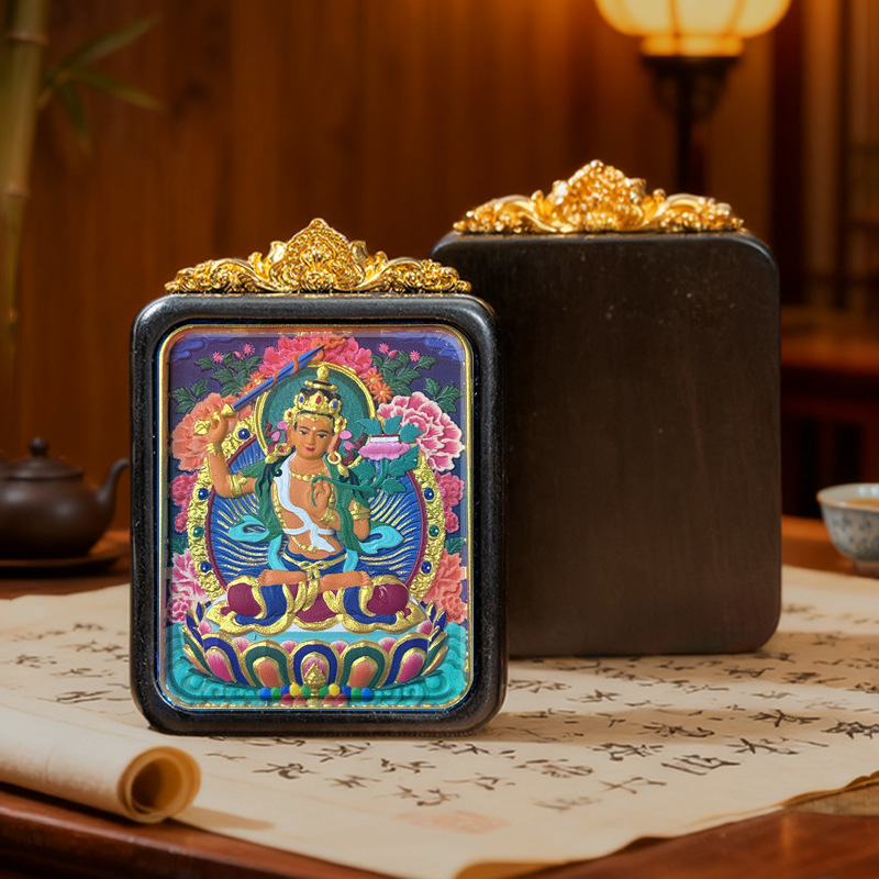 Collection of Painted Thangka Pendants