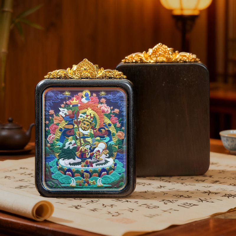 Collection of Painted Thangka Pendants