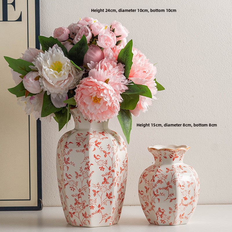 Blue and White Porcelain Vintage Ceramic Vase