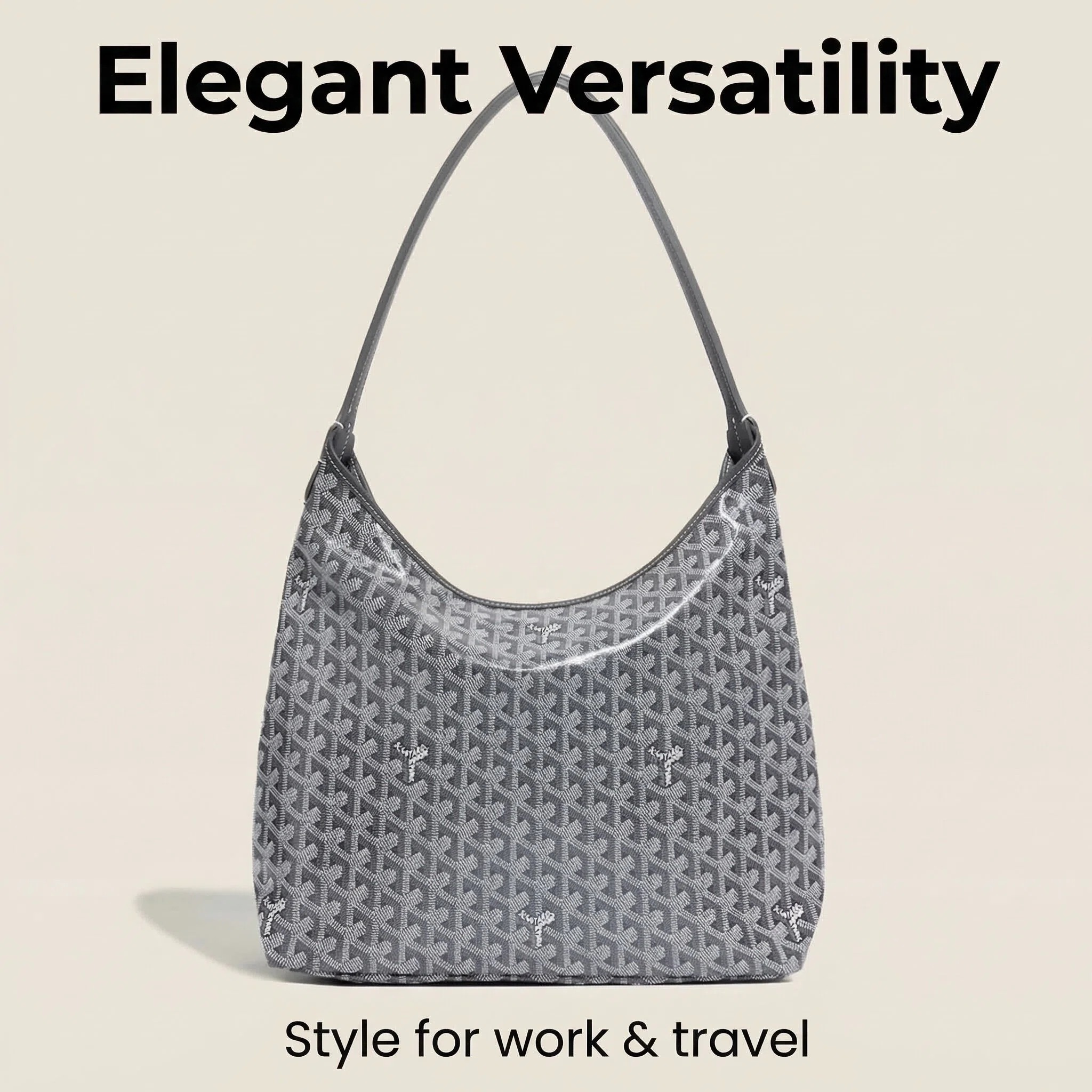 Women's classic monogram tote bag, spacious and versatile everyday tote bag